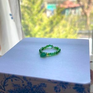 Handmade jade ring!